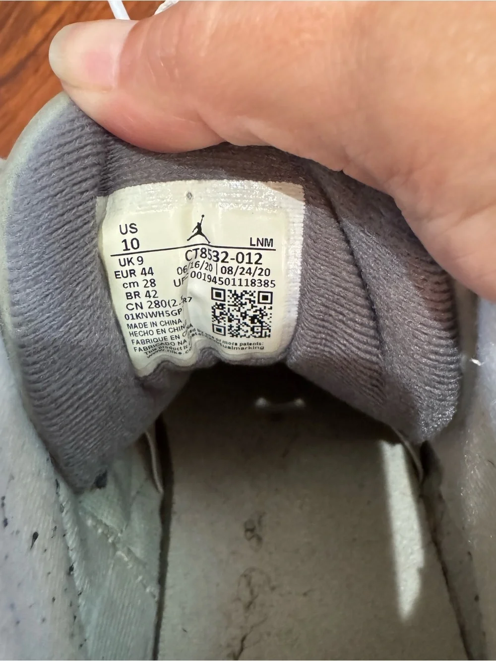 Air Jordan 3 Retro Cool Grey Elephant Print size 10